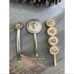 NWT Bobby hairpin metal gold hair clip wedding royalty accessories Medusa 2021